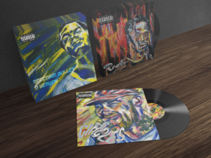 3 custom cover arts on vinyls